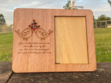 The perfect man laser cut and engraved with custom paint work photo frame