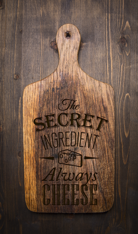 laser engraved cutting board the secret ingredient