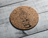 Custom made cork coaster sets