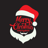 Merry Christmas Santa decal red