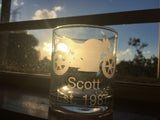 Custom Text or Logo Engraved Whiskey Glass