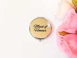 Compact mirror bridesmaid gift