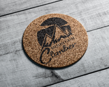 Custom made cork coaster sets